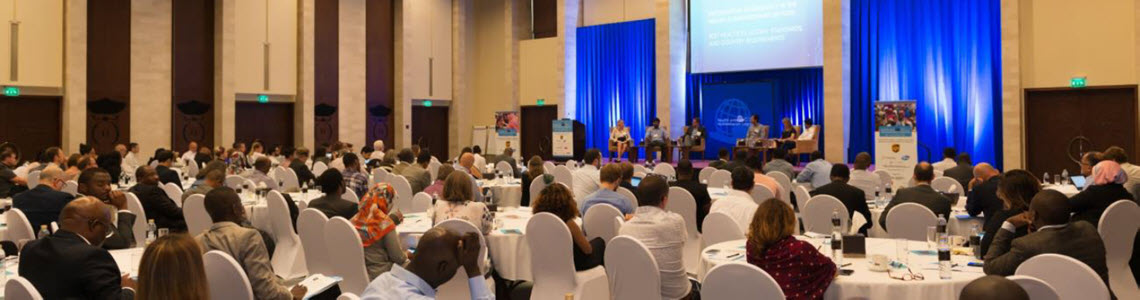 Audience in the main session room