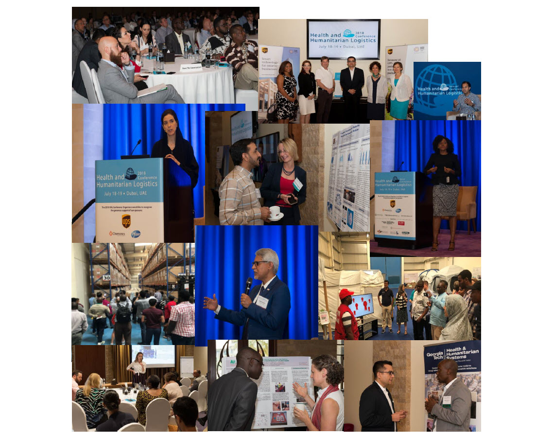 Collage of different photo taken during the conference